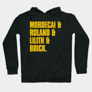 Mordecai & Roland & Lilith & Brick | Borderlands Vault Hunter Roster Hoodie